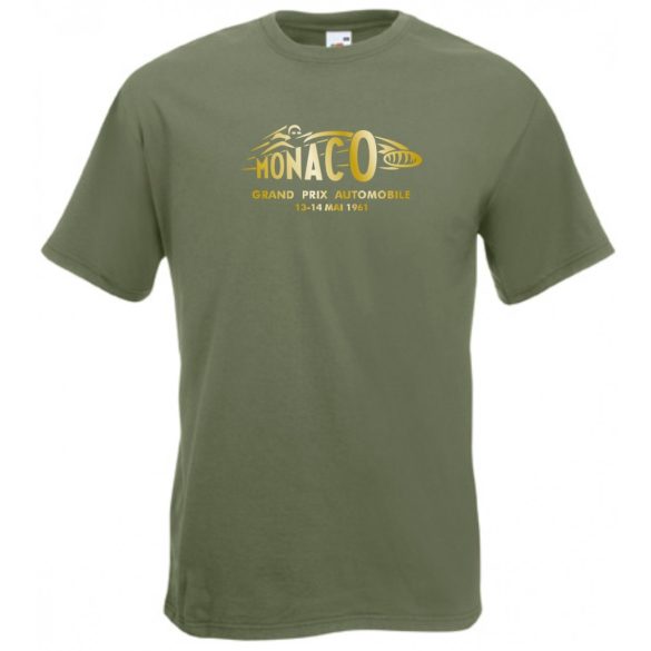 Autóverseny rajongó - Retro Monaco1961 férfi rövid ujjú póló