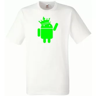Humor - Android - The King férfi rövid ujjú póló