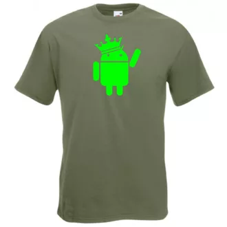 Humor - Android - The King férfi rövid ujjú póló