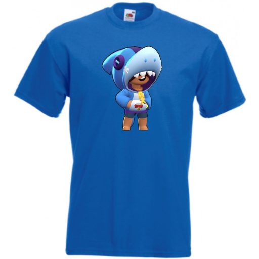 Kis barátaink Funny Brawl Stars stílus - Shark Leon gyerek rövid ujjú póló