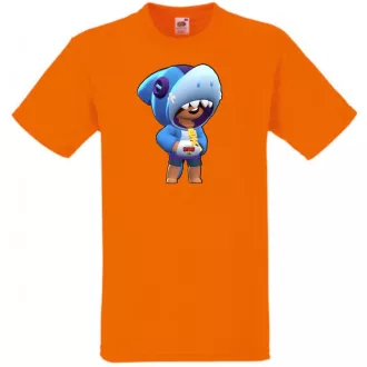   Kis barátaink Funny Brawl Stars stílus - Shark Leon gyerek rövid ujjú póló