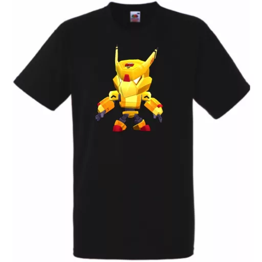 Kis barátaink Funny Brawl Stars stílus - Gold Mecha Crow gyerek rövid ujjú póló