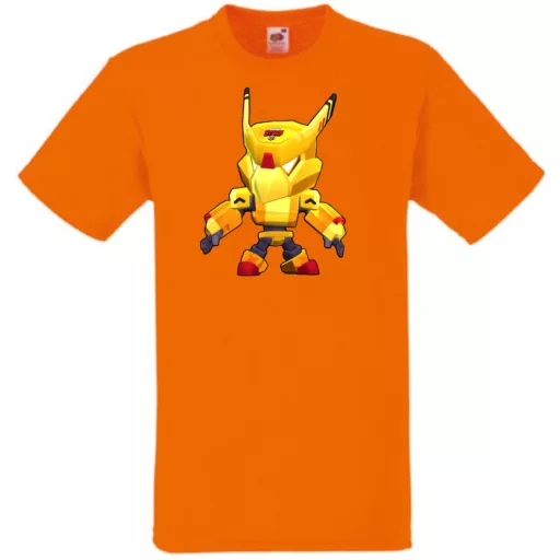 Kis barátaink Funny Brawl Stars stílus - Gold Mecha Crow gyerek rövid ujjú póló