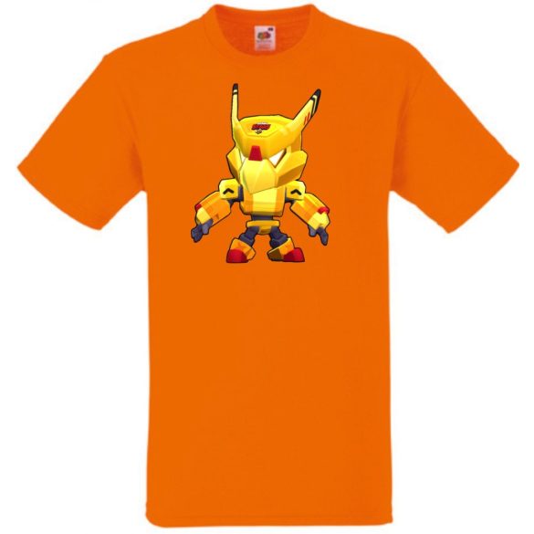 Kis barátaink Funny Brawl Stars stílus - Gold Mecha Crow gyerek rövid ujjú póló
