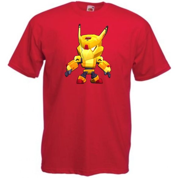 Kis barátaink Funny Brawl Stars stílus - Gold Mecha Crow gyerek rövid ujjú póló