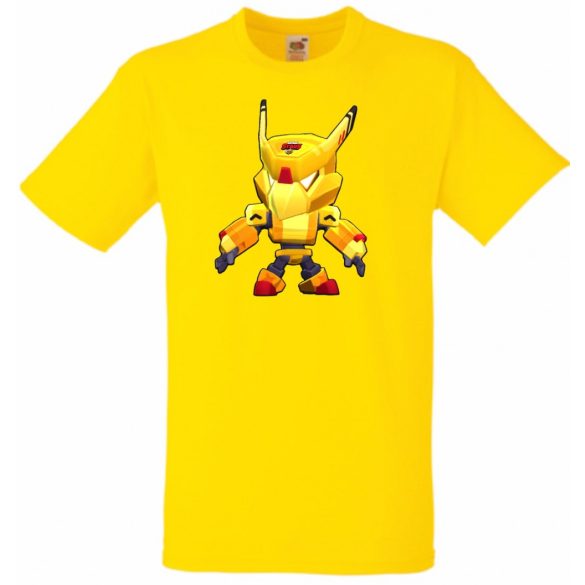 Kis barátaink Funny Brawl Stars stílus - Gold Mecha Crow gyerek rövid ujjú póló