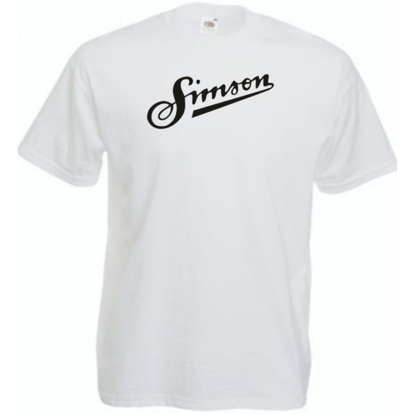 Retro Motor fan Simson férfi rövid ujjú póló
