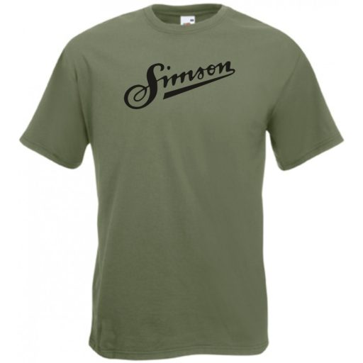 Retro Motor fan Simson férfi rövid ujjú póló