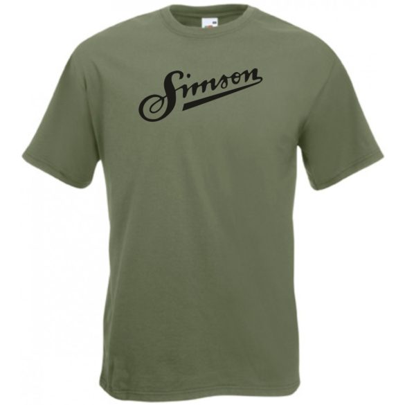 Retro Motor fan Simson férfi rövid ujjú póló