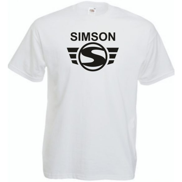 Retro Motor fan Simson férfi rövid ujjú póló