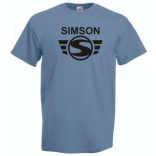 Retro Motor fan Simson férfi rövid ujjú póló