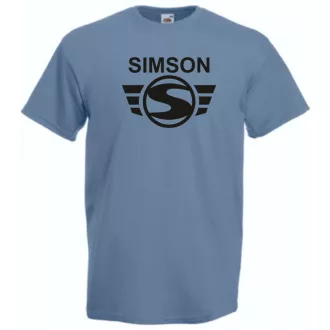 Retro Motor fan Simson férfi rövid ujjú póló