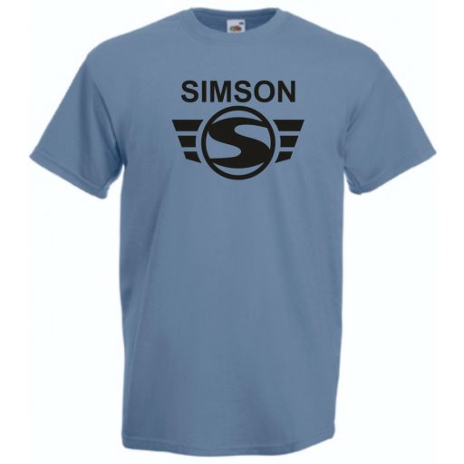 Retro Motor fan Simson férfi rövid ujjú póló