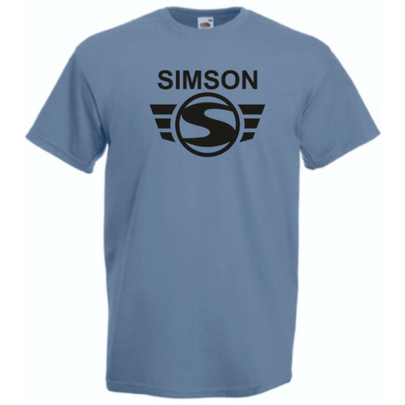 Retro Motor fan Simson férfi rövid ujjú póló