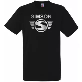 Retro Motor fan Simson férfi rövid ujjú póló