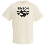 Retro Motor fan Simson férfi rövid ujjú póló