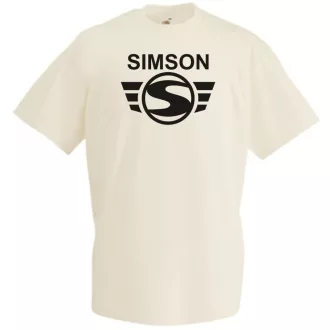 Retro Motor fan Simson férfi rövid ujjú póló