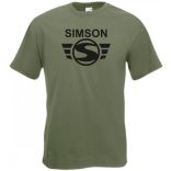 Retro Motor fan Simson férfi rövid ujjú póló
