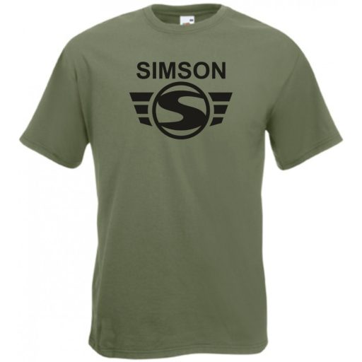 Retro Motor fan Simson férfi rövid ujjú póló