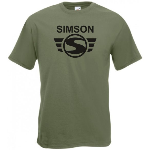 Retro Motor fan Simson férfi rövid ujjú póló