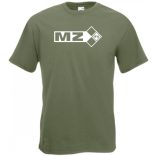 Retro Motor fan MZ férfi rövid ujjú póló