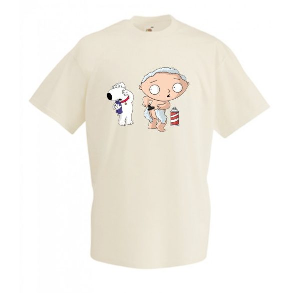 Borotválkozó Stewie férfi rövid ujjú póló
