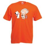 Borotválkozó Stewie férfi rövid ujjú póló