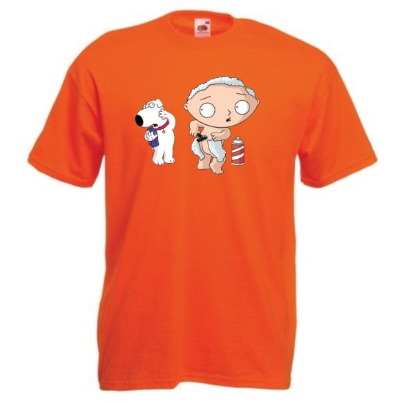 Borotválkozó Stewie férfi rövid ujjú póló