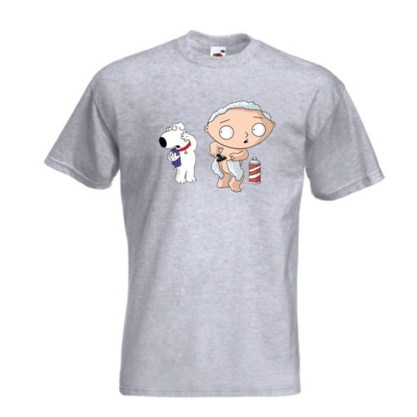 Borotválkozó Stewie férfi rövid ujjú póló