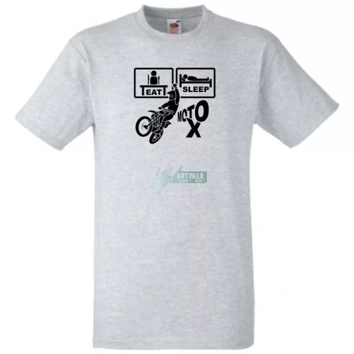 Eat Sleep Moto X férfi rövid ujjú póló