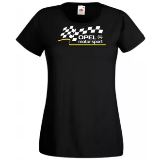 Autó fan Opel Motorsport női rövid ujjú póló