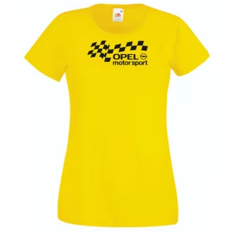 Autó fan Opel Motorsport női rövid ujjú póló