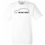 Auto fan I Love Corsa férfi rövid ujjú póló