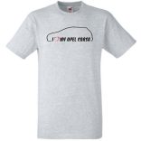 Auto fan I Love Corsa férfi rövid ujjú póló