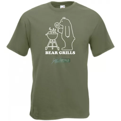 Bear Grills férfi rövid ujjú póló