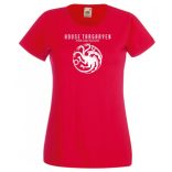 House Targaryen - Fire and Blood - GOT női rövid ujjú póló