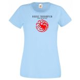 House Targaryen - Fire and Blood - GOT női rövid ujjú póló