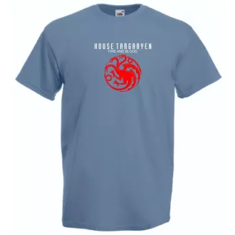   House Targaryen - Fire and Blood - GOT férfi rövid ujjú póló