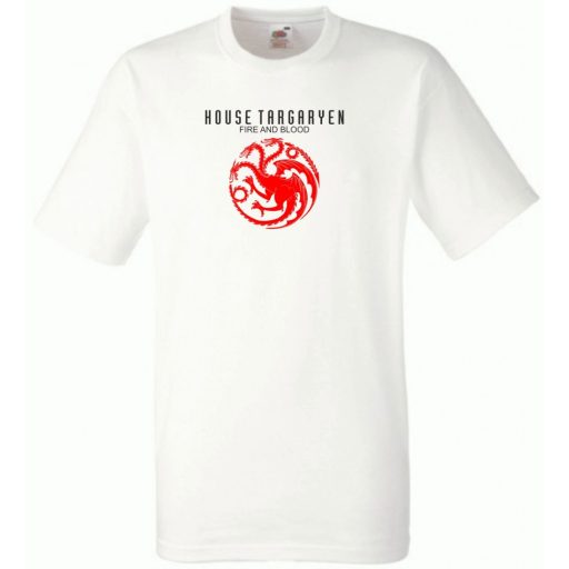 House Targaryen - Fire and Blood - GOT férfi rövid ujjú póló