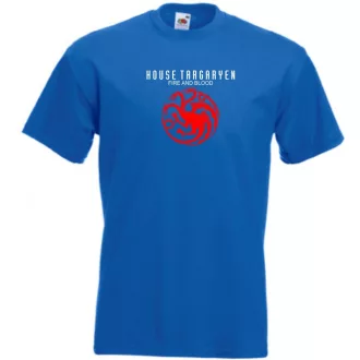   House Targaryen - Fire and Blood - GOT férfi rövid ujjú póló
