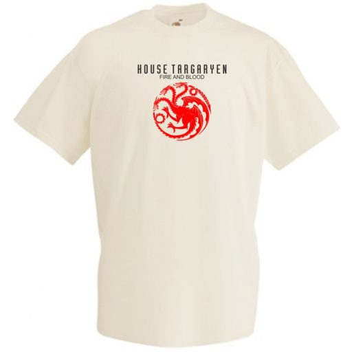 House Targaryen - Fire and Blood - GOT férfi rövid ujjú póló