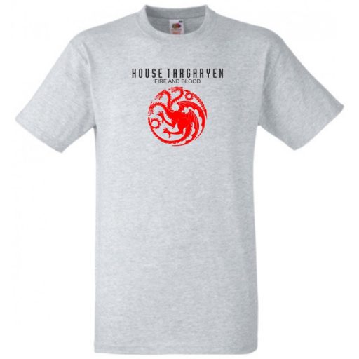 House Targaryen - Fire and Blood - GOT férfi rövid ujjú póló