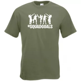   Csapat célok - SquadGoals - Fortnite stílus férfi rövid ujjú póló
