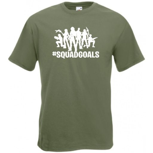 Csapat célok - SquadGoals - Fortnite stílus férfi rövid ujjú póló