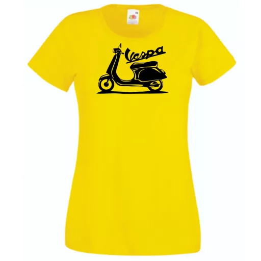 Motor fan Vespa női rövid ujjú póló