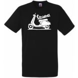 Motor fan Vespa férfi rövid ujjú póló