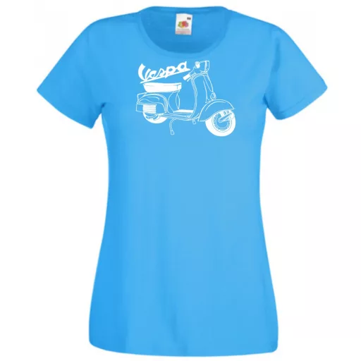 Motor fan Vespa női rövid ujjú póló