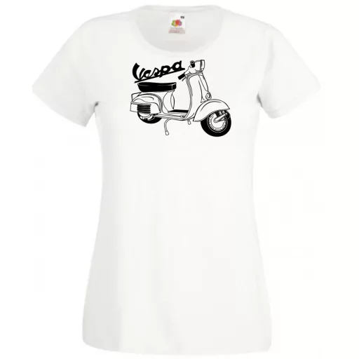 Motor fan Vespa női rövid ujjú póló