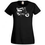 Motor fan Vespa női rövid ujjú póló