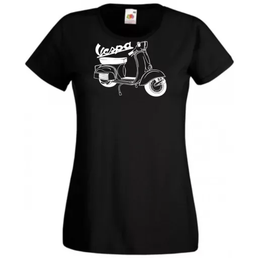 Motor fan Vespa női rövid ujjú póló